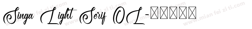Singa Light Serif OL字体转换